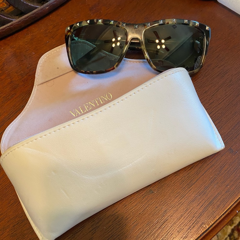 Valentino Tortoiseshell Sunglasses with hardcase